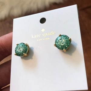 Kate spade blue sparkly studs!